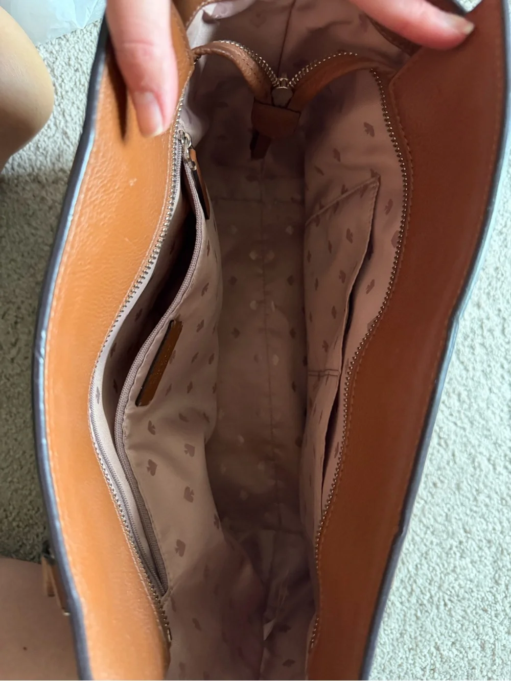 kate spade Brown Leather Structured Tote